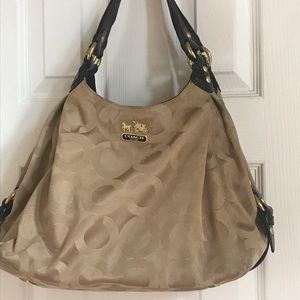 Tan coach bag